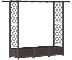 Pakeltas lovas su trelėmis ir stogu Ruda 164 x 40 x 123 cm PP