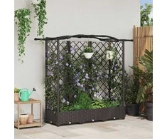 Pakeltas lovas su trelėmis ir stogu Ruda 163 x 40 x 126 cm PP