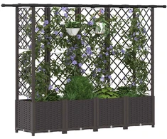 Pakeltas lovas su trelėmis ir stogu Ruda 202 x 40 x 136 cm PP