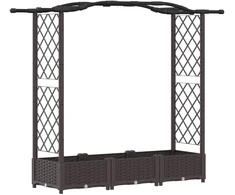 Pakeltas lovas su trelėmis ir stogu Ruda 169 x 40 x 125 cm PP