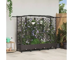 Pakeltas lovas su trelėmis ir stogu Ruda 203,5 x 40 x 129 cm PP
