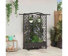 Pakeltas lovas su trelėmis ir stogu Ruda 124 x 40 x 129 cm PP