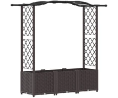 Pakeltas lovas su trelėmis ir stogu Ruda 164 x 40 x 142 cm PP
