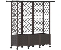 Pakeltas lovas su trelėmis ir stogu Ruda 163,5 x 40 x 142 cm PP