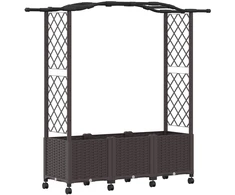 Pakeltas lovas su trelėmis ir stogu Ruda 164 x 40 x 144 cm PP