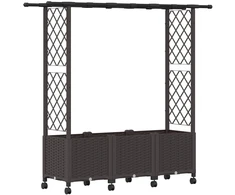 Pakeltas lovas su trelėmis ir stogu Ruda 162,5 x 40 x 142 cm PP