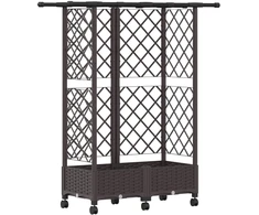Pakeltas lovas su trelėmis ir stogu Ruda 124 x 40 x 127 cm PP