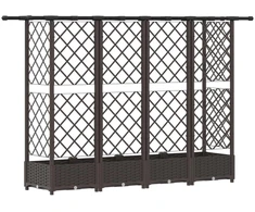 Pakeltas lovas su trelėmis ir stogu Ruda 202,5 x 40 x 123 cm PP