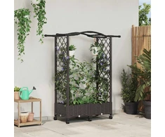 Pakeltas lovas su trelėmis ir stogu Ruda 124 x 40 x 129 cm PP
