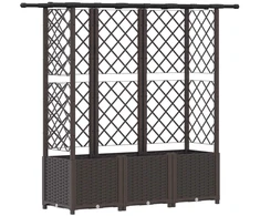Pakeltas lovas su trelėmis ir stogu Ruda 163,5 x 40 x 138 cm PP