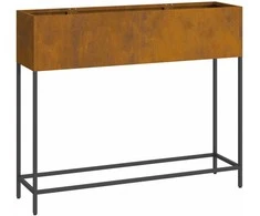 Pakeltas Sodo Vazonas Rūdijanti 100 x 26 x 82 cm