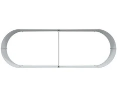 Pakelta lova Ruda 240 x 80 x 44 cm Plienas