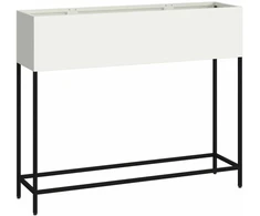 Pakeltas Sodo Vazonas Balta 100 x 26 x 82 cm Plienas