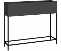 Pakeltas Sodo Vazonas Juoda 100 x 26 x 82 cm Plienas