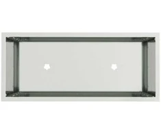 Pakeltas Sodo Vazonas Sidabro 60 x 26 x 45 cm Cinkuota plienas