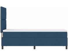 Kiemas lova su galvūgalio Mėlyna 80 x 200 cm audinys