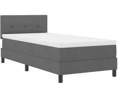 Kiemas lova su galvūgalio Tamsiai pilka 90 x 200 cm audinys