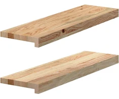 Palangės, 2 vnt, 70x20x2 cm, neapdorotas ąžuolo medienos