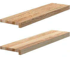 Palangės, 2 vnt, 80x20x2 cm, neapdorotas ąžuolo medienos