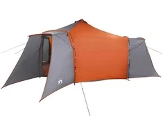 Tipi palapinė Pilka ir oranžinė 492 x 492 x 275 cm tafta