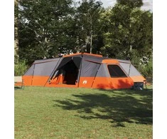 Šeimos palapinė Pilka ir oranžinė 833 x 585 x 216 cm tafta