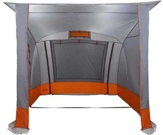 Bagažinės palapinė Pilka ir oranžinė 285 x 255 x 245 cm tafta