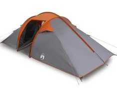 Tunelinė palapinė Pilka ir oranžinė 510 x 240 x 156 cm tafta