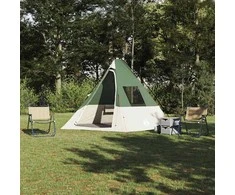Tipi palapinė su stogu Žalia 383 x 338 x 217 cm tafta