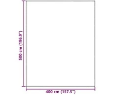 Palapinės kilimėlis Mėlyna ir Pilka 500 x 400 cm Polietilenas