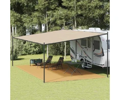 Palapinės kilimas, smėlis, 400x800 cm, HDPE