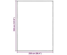 Palapinės kilimėlis Mėlyna ir Pilka 350 x 250 cm Polietilenas