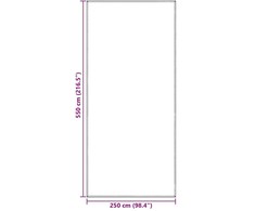 Palapinės kilimėlis Šviesiai pilka 550 x 250 cm Polietilenas