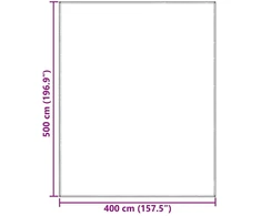 Palapinės kilimėlis Šviesiai pilka 500 x 400 cm Polietilenas