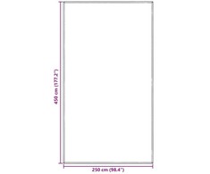 Palapinės kilimėlis Šviesiai pilka 450 x 250 cm Polietilenas