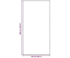 Palapinės kilimėlis Šviesiai pilka 500 x 250 cm Polietilenas