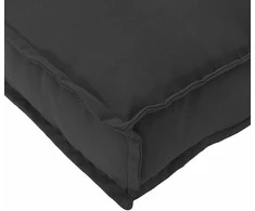 Pallet pagalvių rinkinys 2 pcs Juoda 150 x 40 x 8 cm