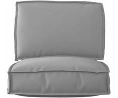 Pallet pagalvių rinkinys 2 pcs Pilka Oksfordo audinys