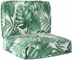 Pallet pagalvių rinkinys Gėlių 2 pcs Žalios Lapų Raštas