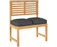 Pagalvėlė 2 pcs Juoda 40 x 40 x 8 cm Oksfordo audinys