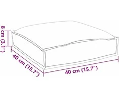 Pagalvėlė 4 pcs Lapų raštas 40 x 40 x 8 cm Oksfordo audinys