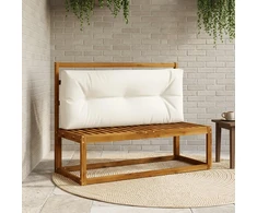 Pallet atlošas VIANEN 100% poliesteris Balta 120 x 50 x 12 cm
