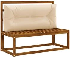 Pallet atlošas VIANEN 100% poliesteris Kreminė 120 x 50 x 12 cm