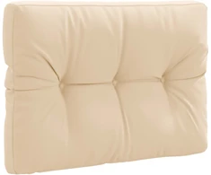 Pallet atlošas VIANEN 100% poliesteris Kreminė 70 x 50 x 12 cm