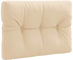 Pallet atlošas VIANEN 100% poliesteris Kreminė 70 x 60 x 12 cm