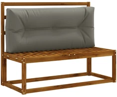 Pallet atlošas VIANEN 100% poliesteris Pilka 120 x 40 x 12 cm