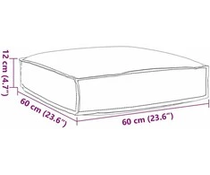 Pagalvėlė Pilka 60 x 60 x 12 cm Oksfordo audinys