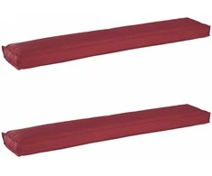 Pallet pagalvių rinkinys 2 pcs Vyno raudona 200 x 40 x 8 cm
