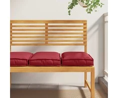 Pagalvėlė 2 pcs Vyno raudona 40 x 40 x 8 cm Oksfordo audinys