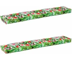 Pallet pagalvių rinkinys 2 pcs Tropinė džiunglė 200 x 40 x 8 cm