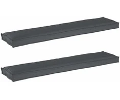 Pallet pagalvių rinkinys 2 pcs Antracitas 180 x 40 x 8 cm